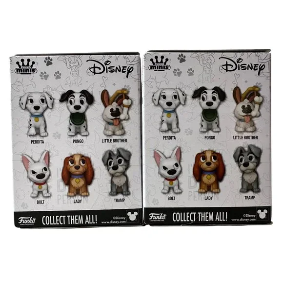 Disney Funko Minis Pongo & Perdita Vinyl Figures Exclusive 101 Dalmatians NEW - Picture 2 of 10
